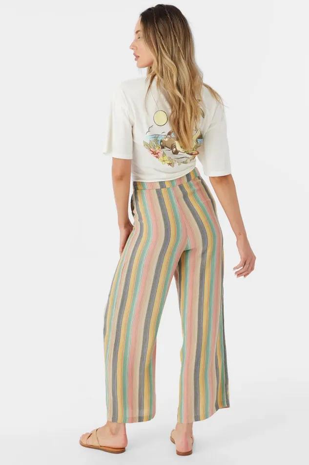 O039NEILL RYLAN BEACHBOUND STRIPE WIDE LEG PANTS Multi Clr Women Collections