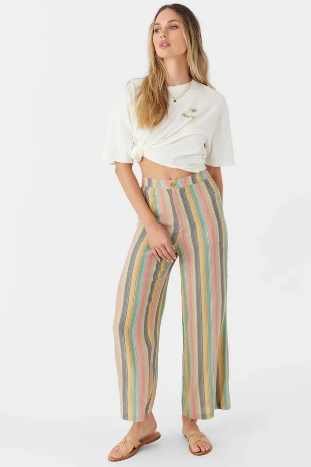 O039NEILL RYLAN BEACHBOUND STRIPE WIDE LEG PANTS Multi Clr Women Collections