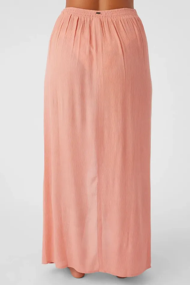 O039NEILL SALTWATER SOLIDS HANALEI MAXI SKIRT COVERUP Canyon Clay Women Swim