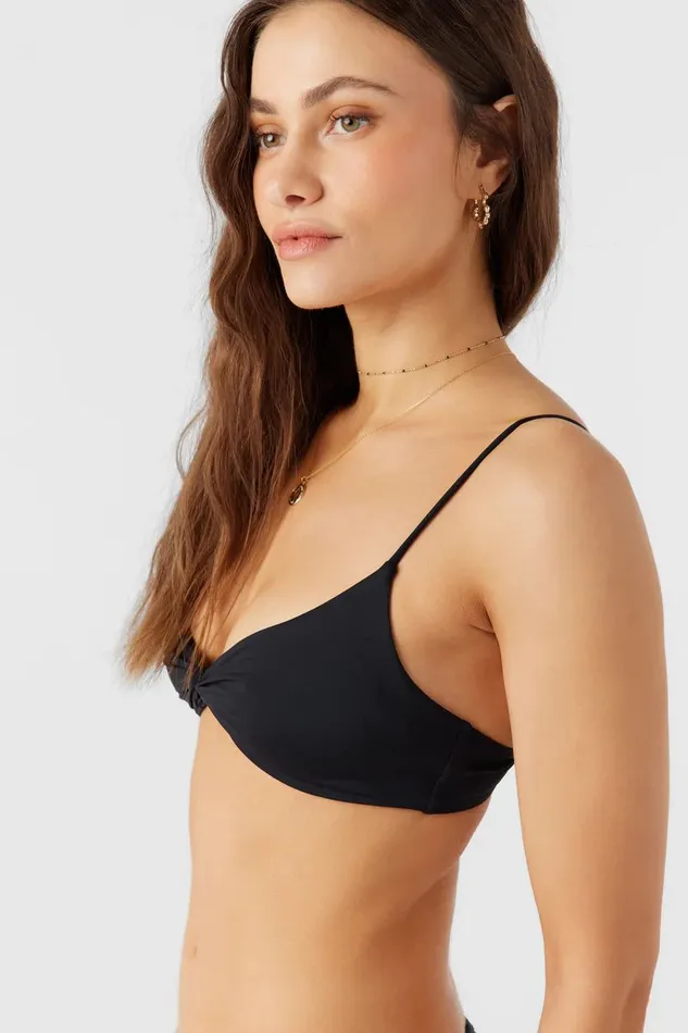 O039NEILL SALTWATER SOLIDS MALIBU TWIST BRALETTE TOP Women Top Style