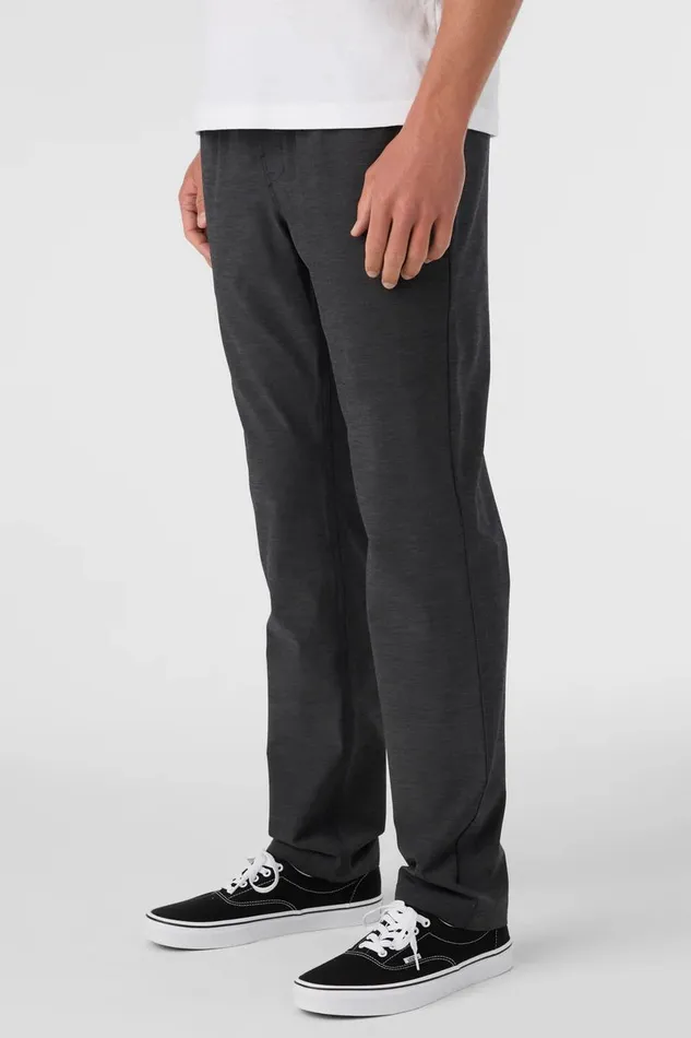 O039NEILL VENTURE ELASTIC WAIST HYBRID PANTS Black Men Clothing