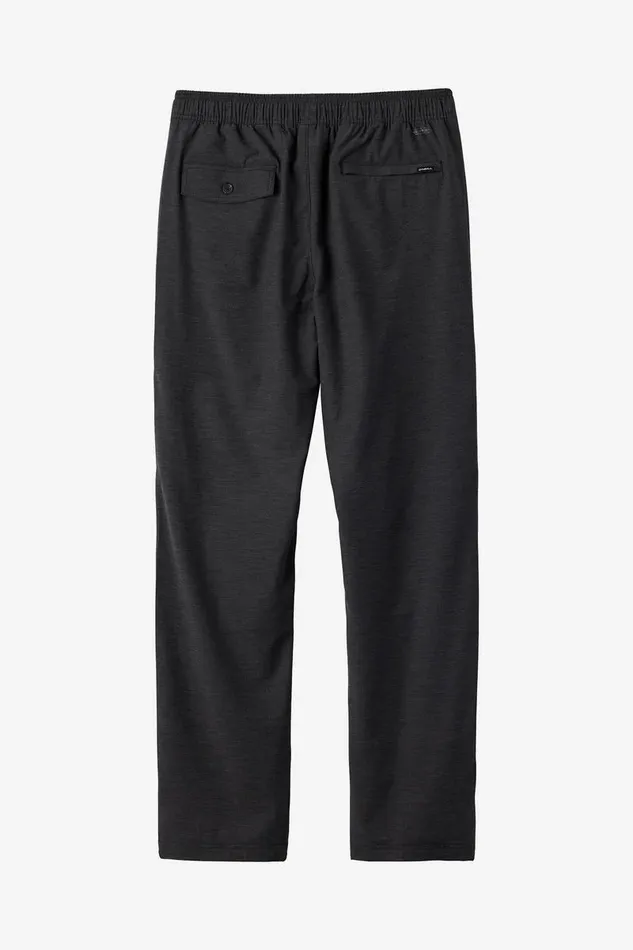O039NEILL VENTURE ELASTIC WAIST HYBRID PANTS Black Men Clothing