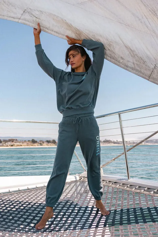O039NEILL WEEKENDS LOUNGE FLEECE PANTS Washed Slate Women Collections