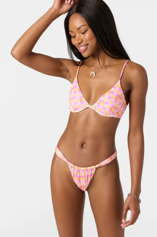 O039NEILL WINDSOR PLAID HONOPU TOP Women Swim