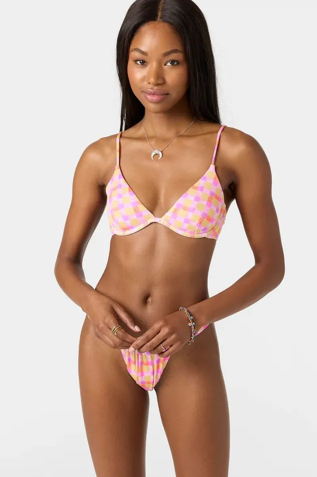 O039NEILL WINDSOR PLAID HONOPU TOP Women Swim