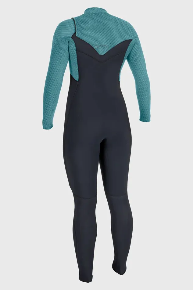 O039NEILL WOMEN039S BLUEPRINT 32MM CHEST ZIP FULL WETSUIT Blk Brstl Women Women039S Wetsuits