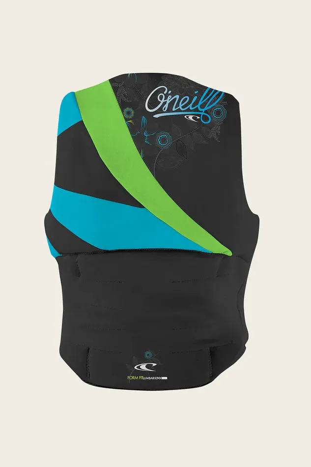 O039NEILL WOMEN039S SIREN USCG VEST Blkdaygloturq Women Women039S Wetsuits