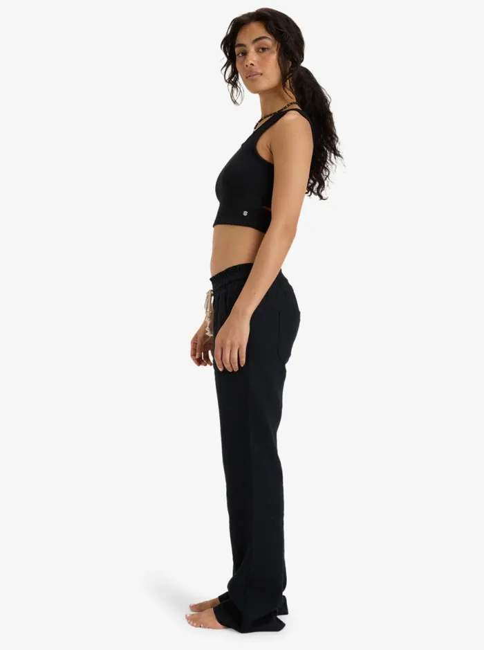 Oceanside 8211 Flared Trousers True Black Women Roxy Trousers