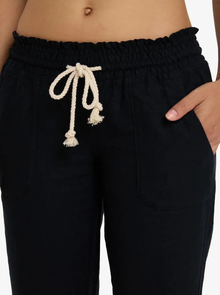 Oceanside 8211 Flared Trousers True Black Women Roxy Trousers Oceanside 8211 Flared Trousers True Black Women Roxy Trousers