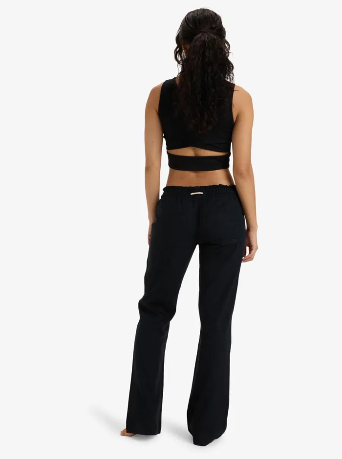 Oceanside 8211 Flared Trousers True Black Women Roxy Trousers Oceanside 8211 Flared Trousers True Black Women Roxy Trousers