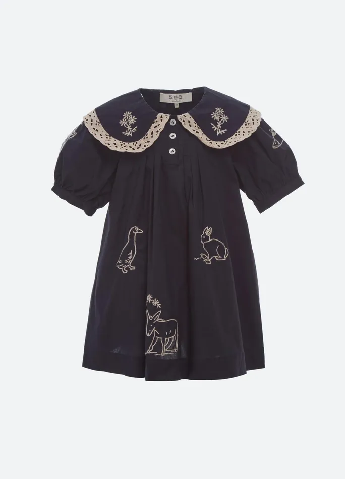 Online Kids Sea New York Demi Kids Dress Navy