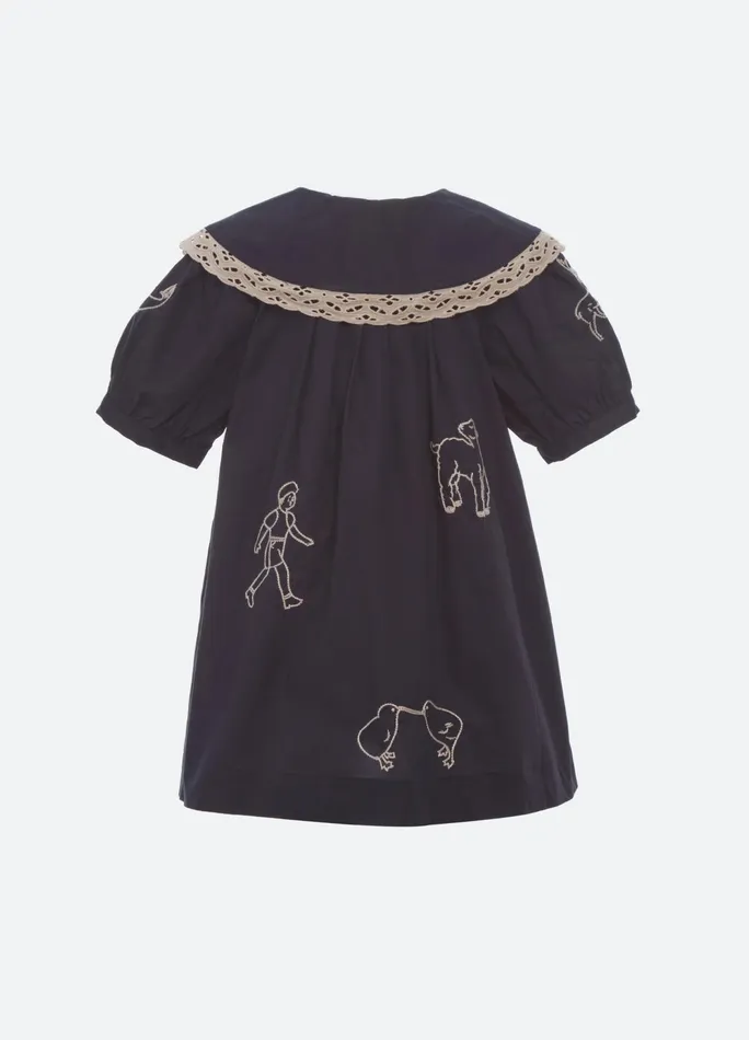 Online Kids Sea New York Demi Kids Dress Navy