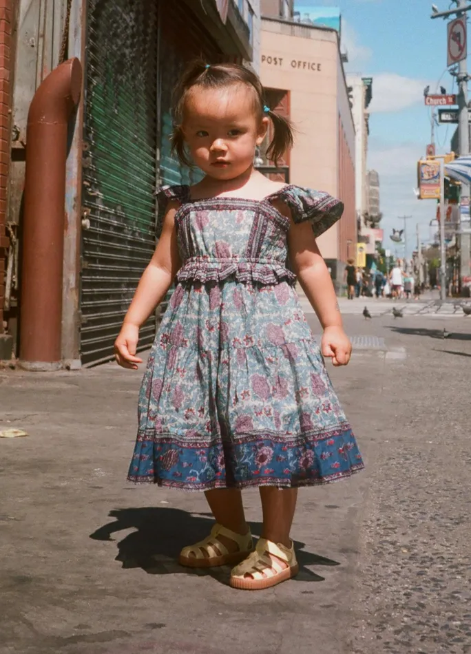 Online Kids Sea New York Valeria Kids Dress Navy
