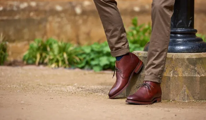 Orkney 8211 Cherry Grain Mens Barker Shoes Mens Boots