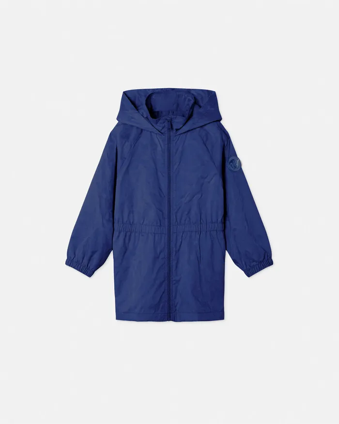 Outerwear Kids Versace Barocco Jacquard Parka Blue