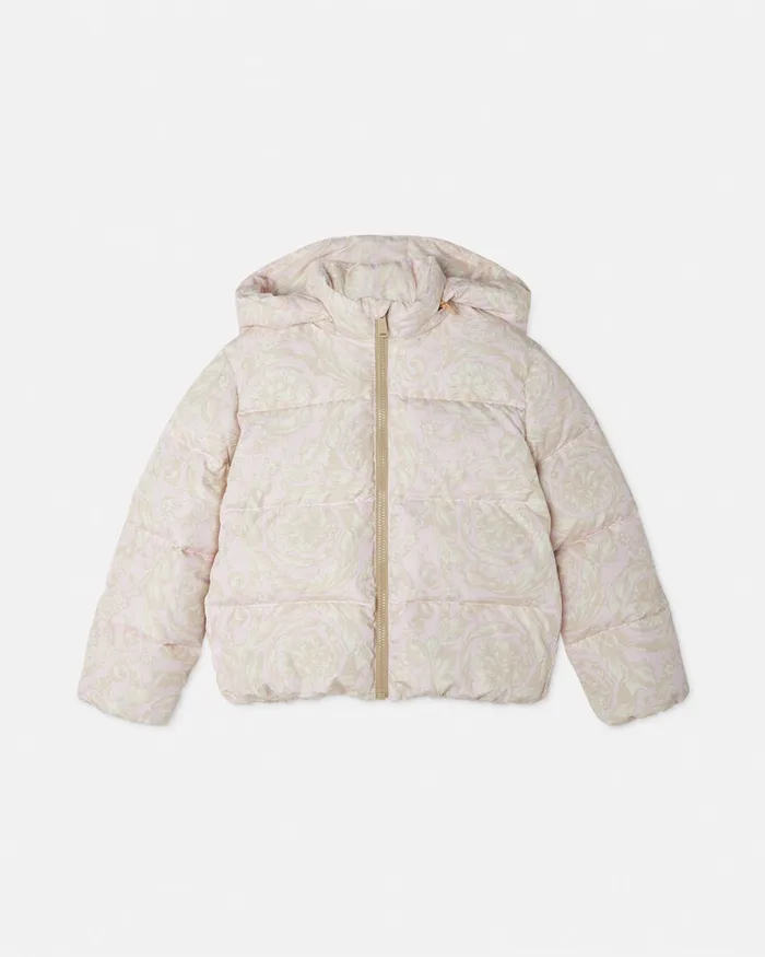 Outerwear Kids Versace Barocco Puffer Jacket White