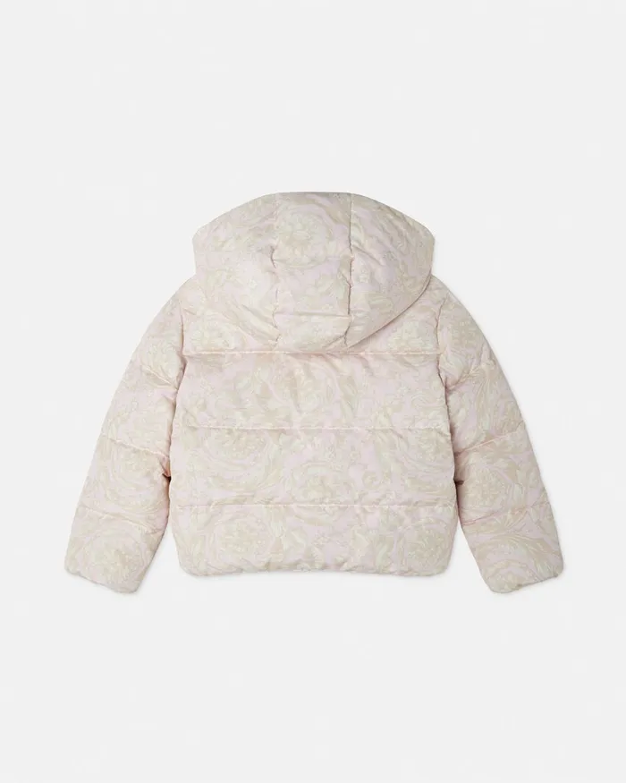 Outerwear Kids Versace Barocco Puffer Jacket White