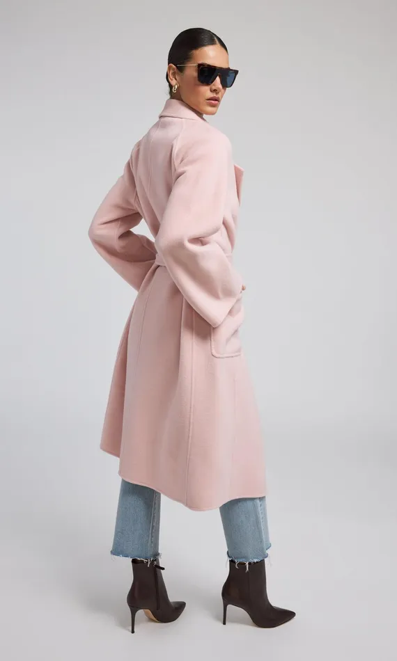 Outerwear Women Generation Love Clothing Grayson Wool Coat Powder Pink