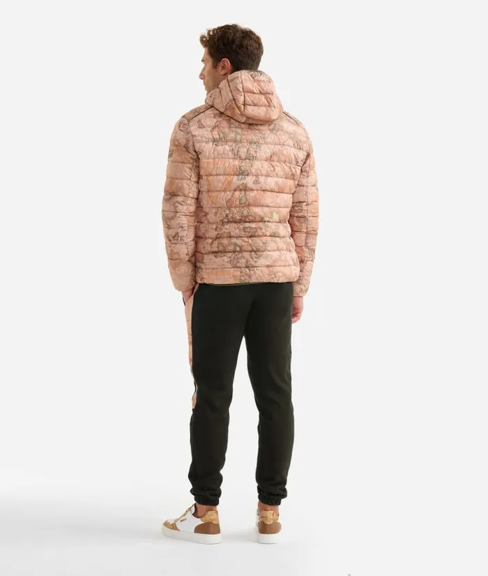 Padded Nylon Jacket Geo Classic Man Alviero Martini Coats and Jackets
