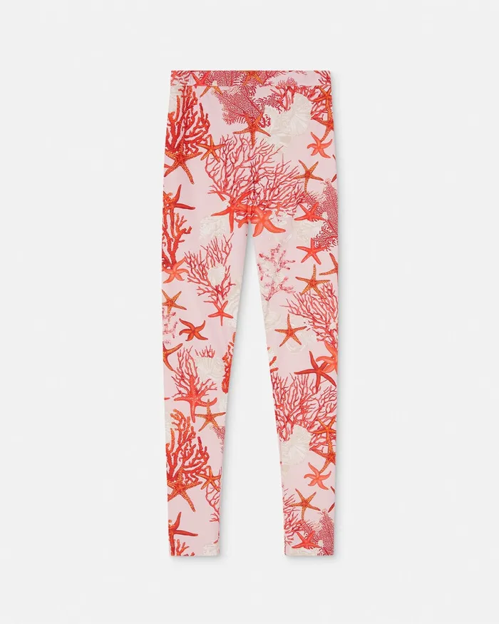 Pants and Shorts Women Versace Barocco Sea Leggings Pinkprint