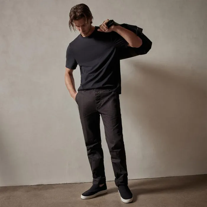 PantsDenim Men James Perse Rigid Canvas Work Pant Black