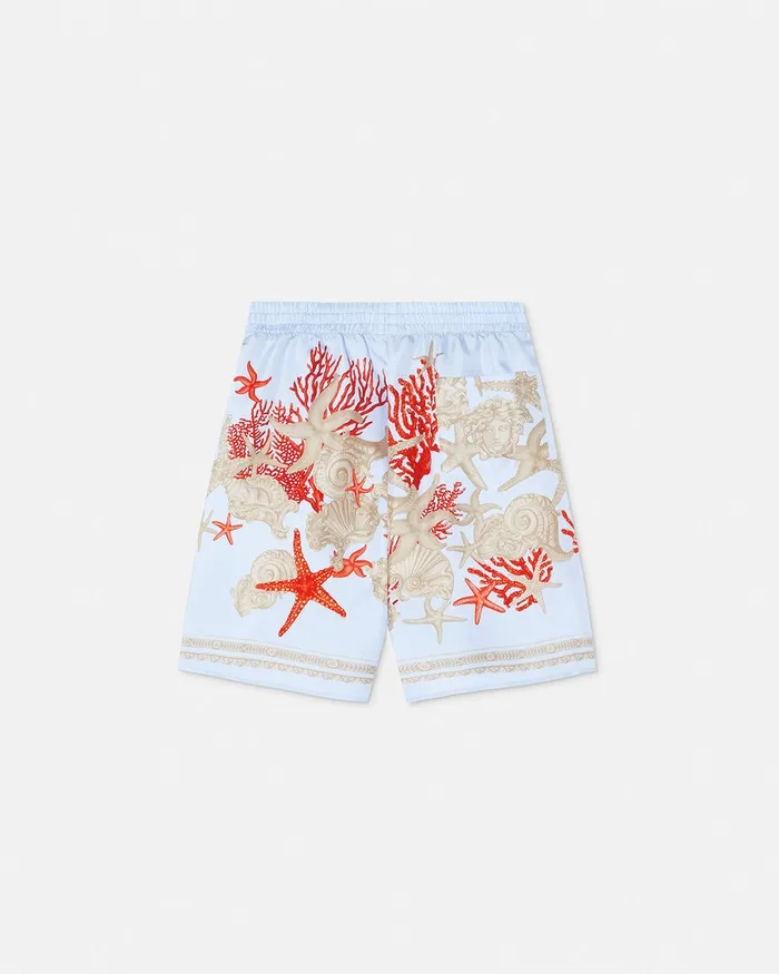 Pants Kids Versace Barocco Sea Silk Shorts Blueprint