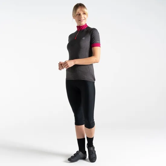 Pedal Through It II Jersey Black Marl Women Dare 2b Cycling Jerseys