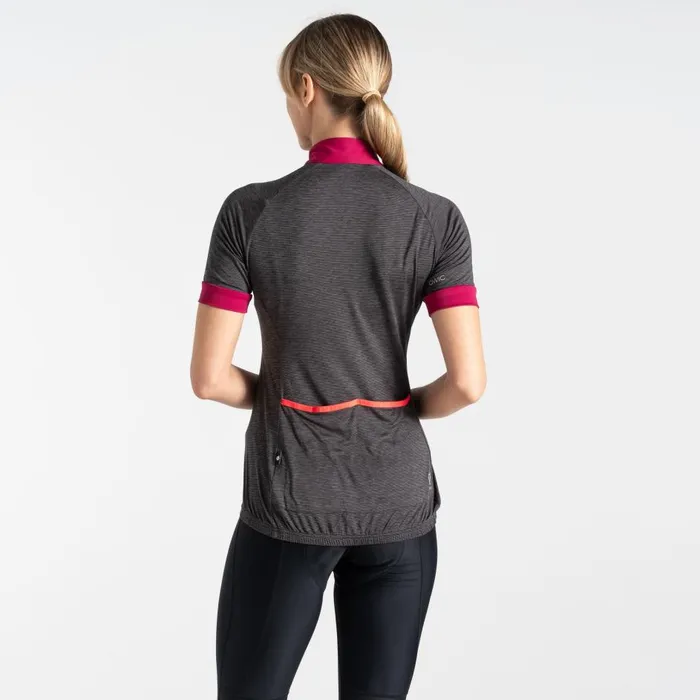 Pedal Through It II Jersey Black Marl Women Dare 2b Cycling Jerseys