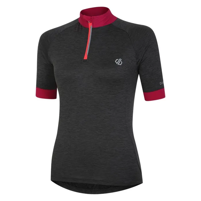 Pedal Through It II Jersey Black Marl Women Dare 2b Cycling Jerseys