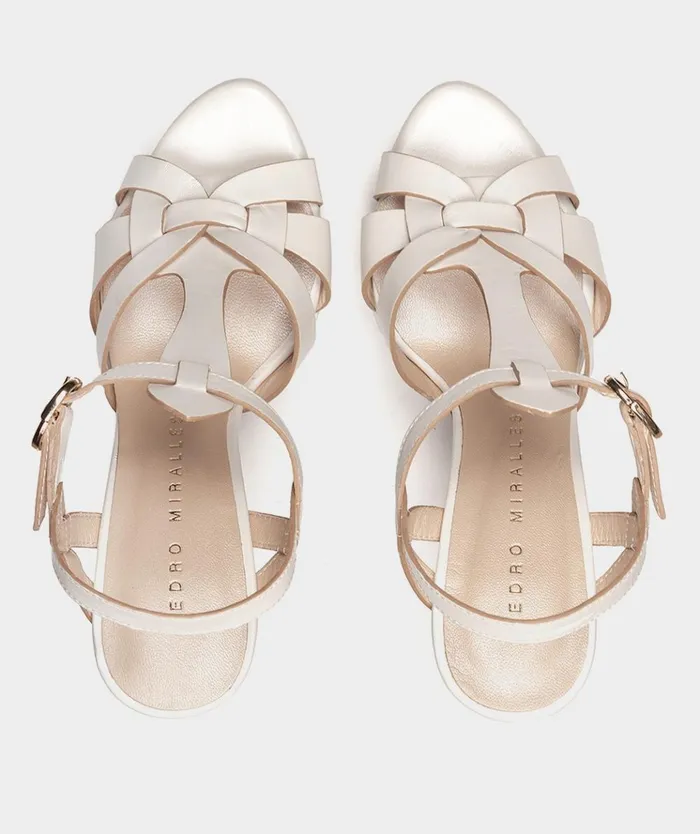 Pedro Miralles Copenhague White 8211 Heeled Sandals Women