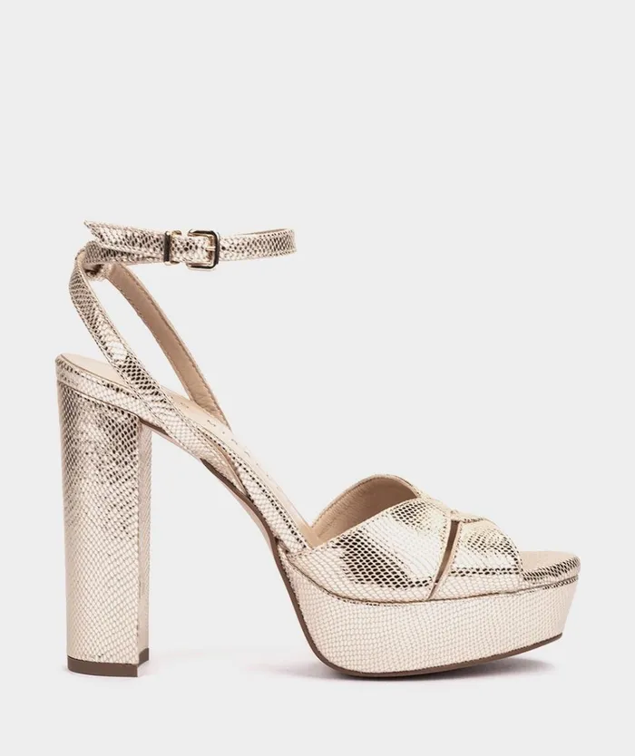 Pedro Miralles Gandia Metallic 8211 Heeled Sandals Women