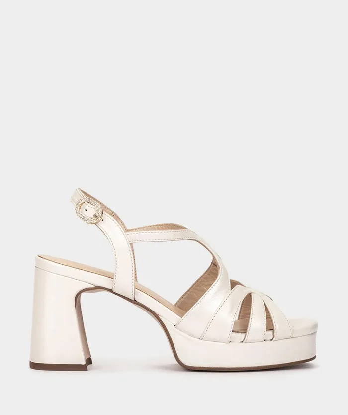 Pedro Miralles Manaus White 8211 Heeled Sandals Women