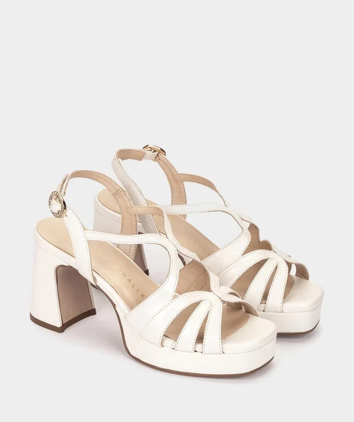 Pedro Miralles Manaus White 8211 Heeled Sandals Women