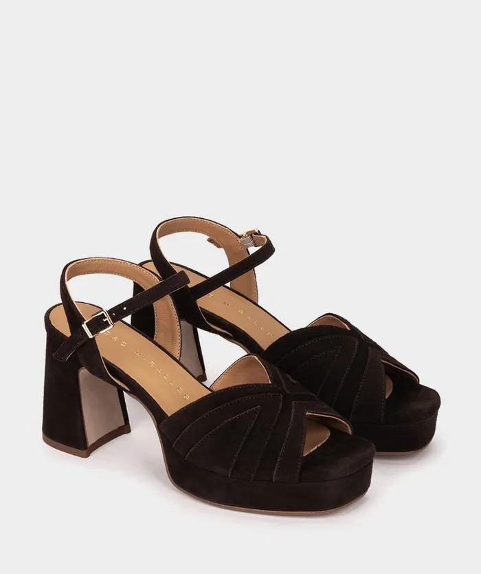 Pedro Miralles Salamanca Brown 8211 Heeled Sandals Women