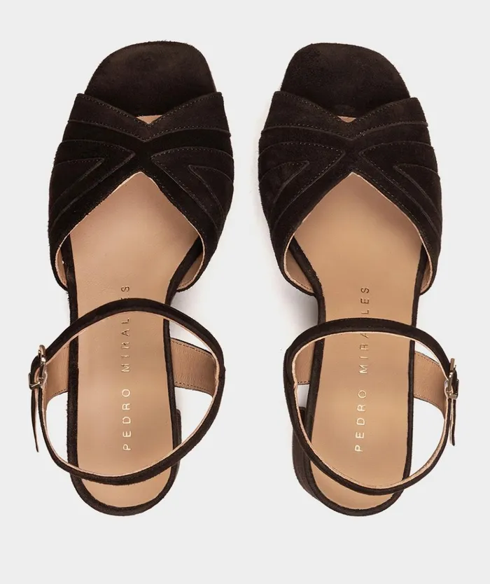 Pedro Miralles Salamanca Brown 8211 Heeled Sandals Women