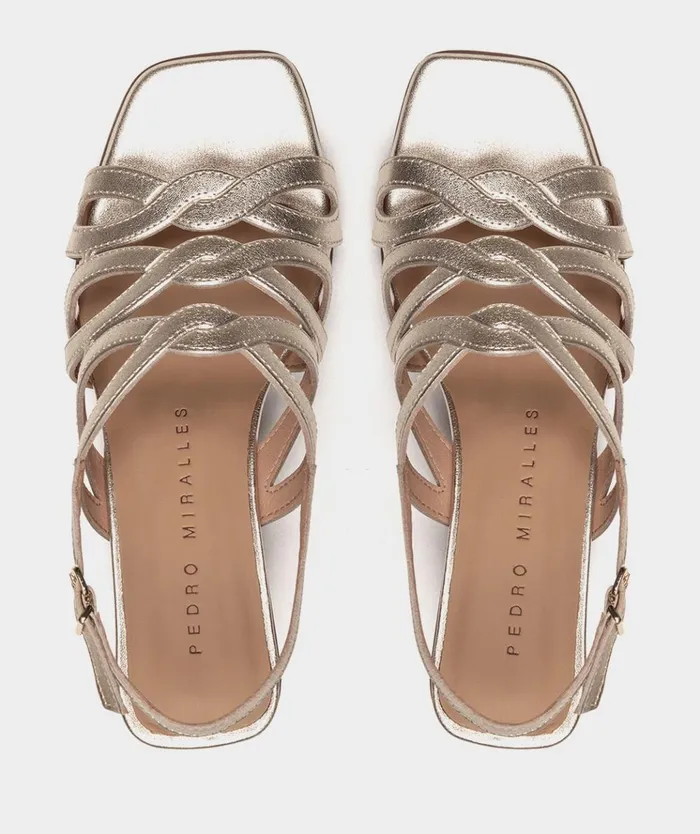 Pedro Miralles Trento Metallic 8211 Heeled Sandals Women