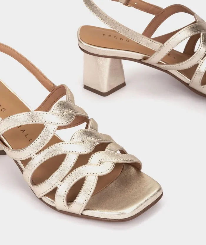 Pedro Miralles Trento Metallic 8211 Heeled Sandals Women