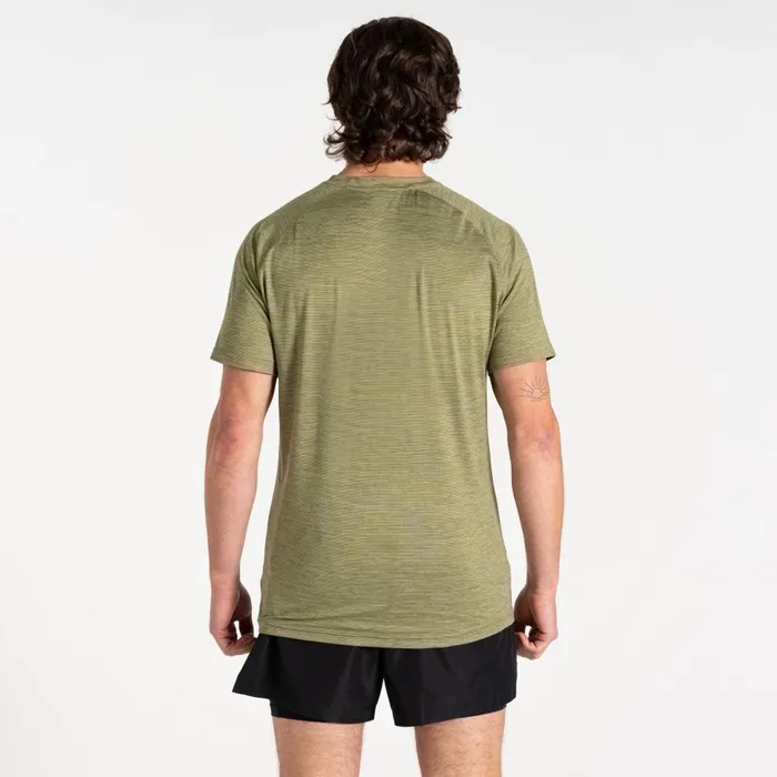 Persist TShirt Olivine Green Marl Men Dare 2b Gym Tops