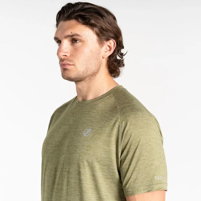 Persist TShirt Olivine Green Marl Men Dare 2b Gym Tops