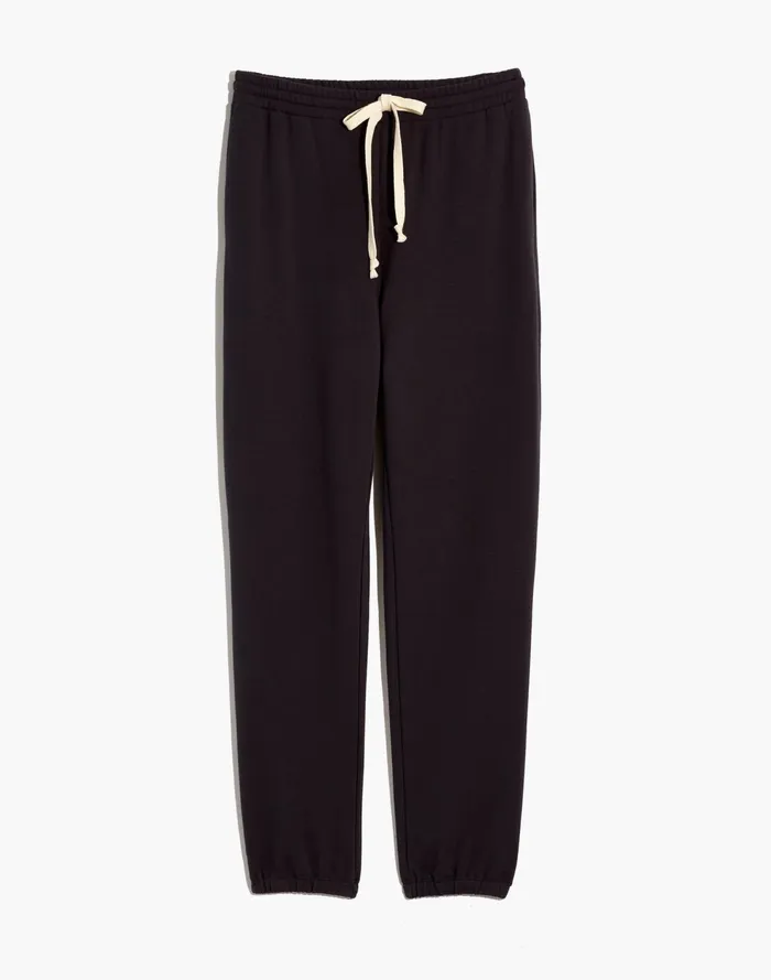 Petite MWL Superbrushed Easygoing Sweatpants Black Coal Women Madewell MWL Athleisure