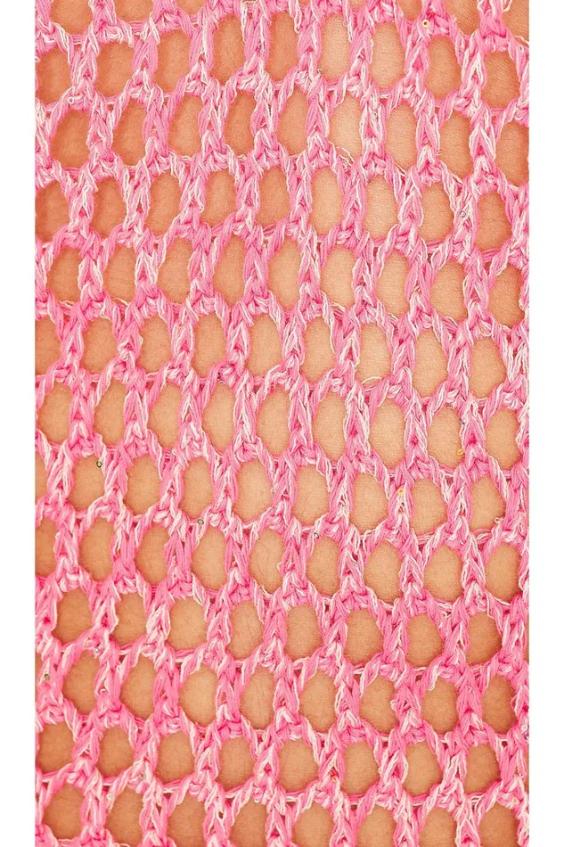 Pilar Crochet Maxi Pink Women Lovers Friends Dresses