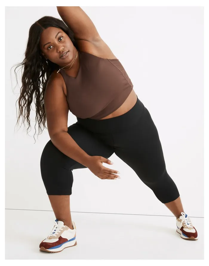 Plus Curvy MWL Form High Rise 23034 Leggings True Black Women Madewell Activewear