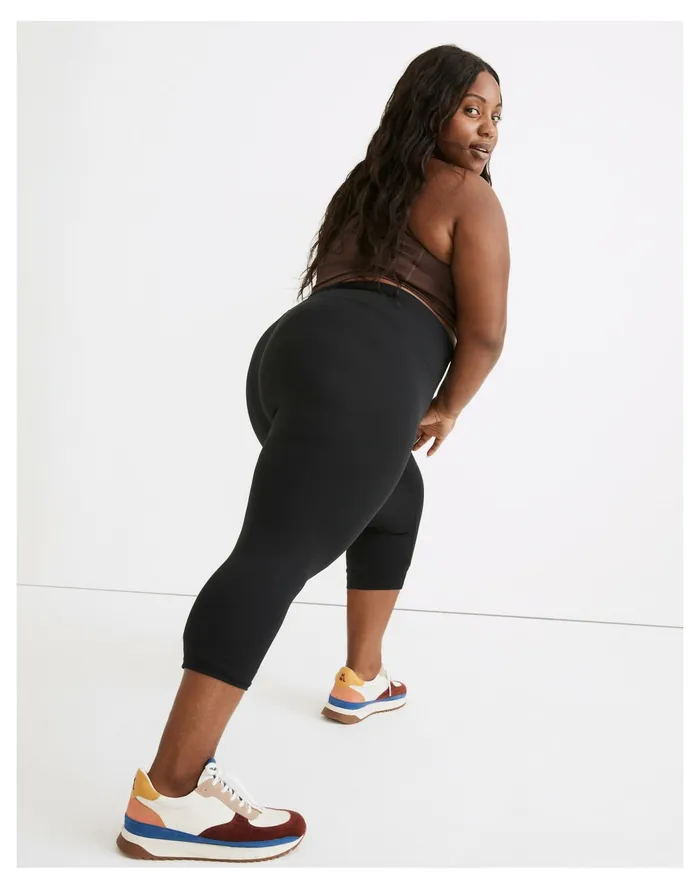 Plus Curvy MWL Form High Rise 23034 Leggings True Black Women Madewell Activewear