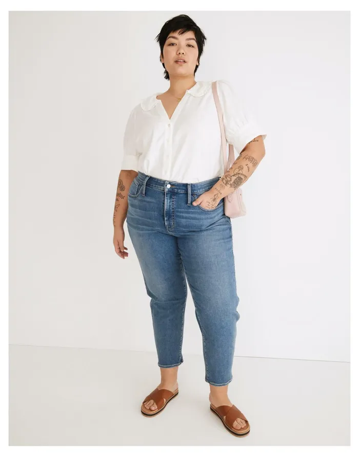 Plus High Rise Slim Straight Jeans In Wilmore Wash Wilmore Wash Women Madewell Jeans