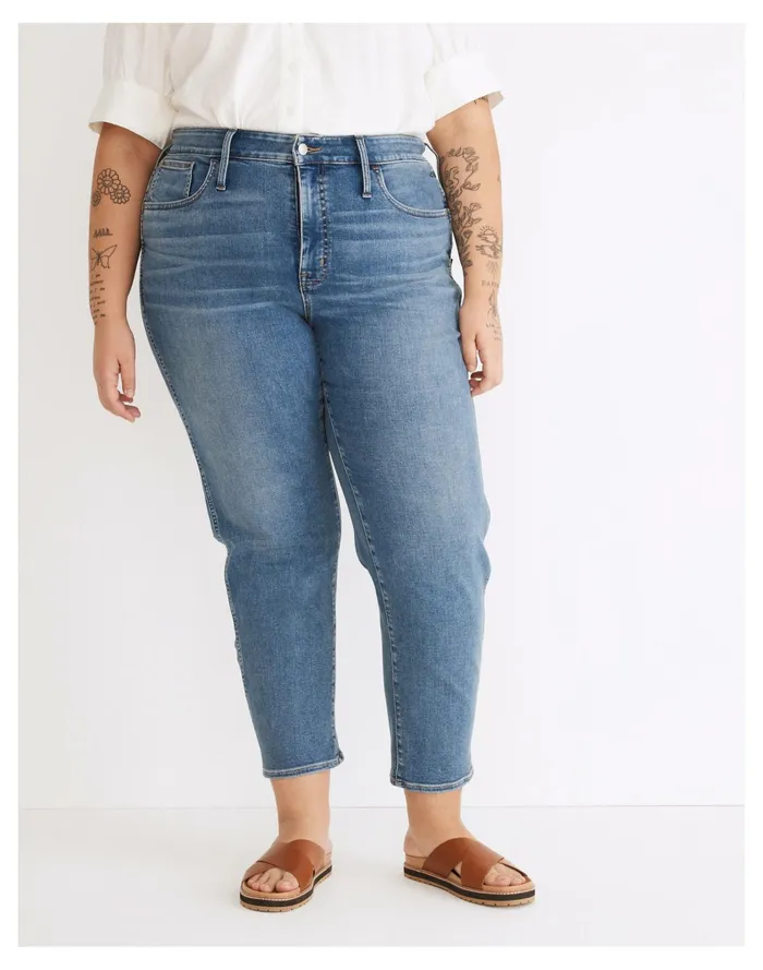 Plus High Rise Slim Straight Jeans In Wilmore Wash Wilmore Wash Women Madewell Jeans Plus High Rise Slim Straight Jeans In Wilmore Wash Wilmore Wash Women Madewell Jeans