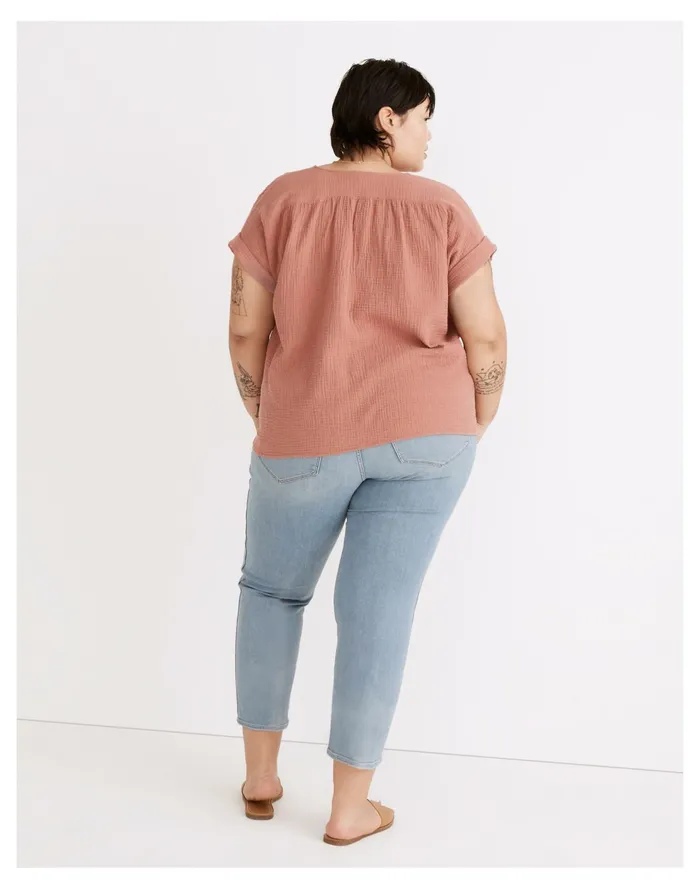 Plus Lightspun Westing Shirt Vintage Quartz Women Madewell Tops and Shirts