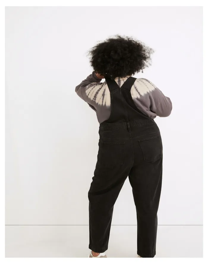 Plus Straight Leg Overalls In Lunar Wash Lunar Wash Women Madewell Jeans