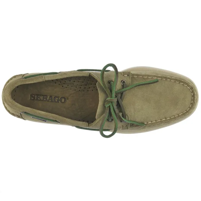 PORTLAND FLESH OUT Green Men Sebago Boat Shoes PORTLAND FLESH OUT Green Men Sebago Boat Shoes