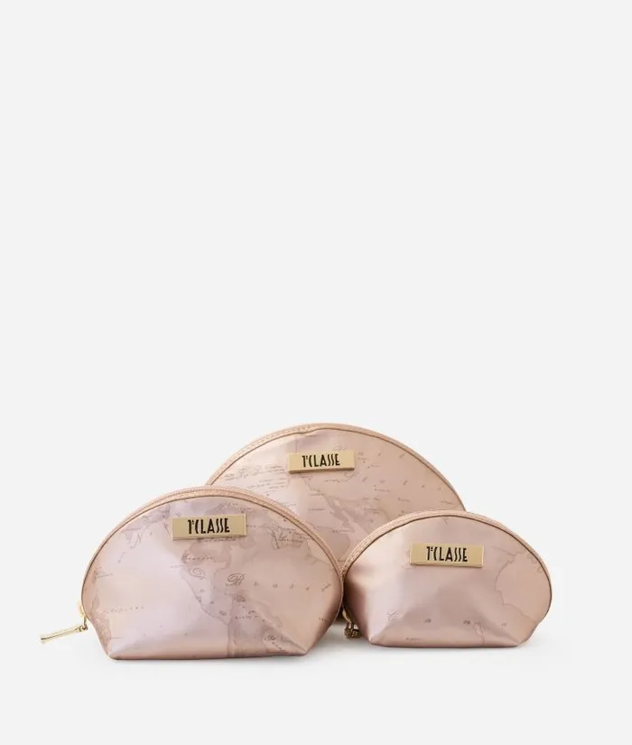 Pouch Set Pearl Pink Woman Alviero Martini Pouches and Toiletry Bags
