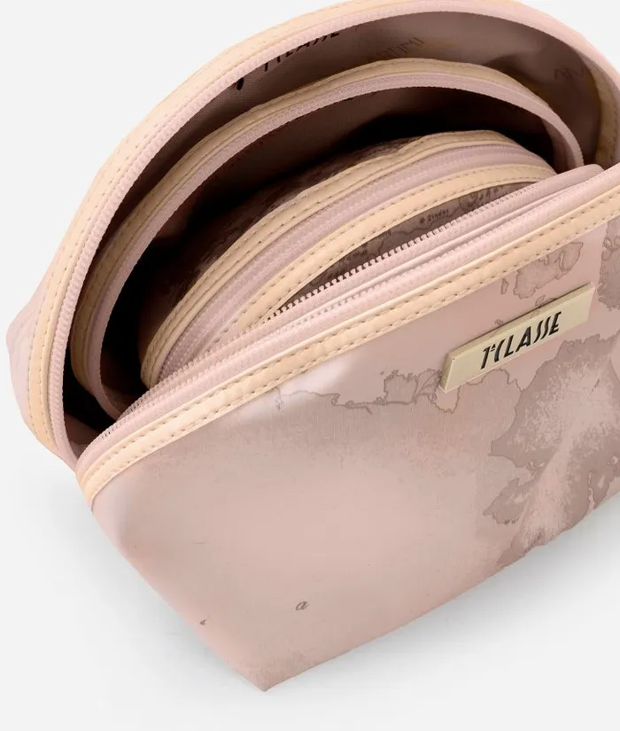 Pouch Set Pearl Pink Woman Alviero Martini Pouches and Toiletry Bags